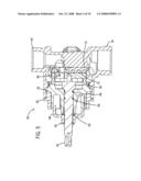 Plumbing valve with undulating disk surface diagram and image