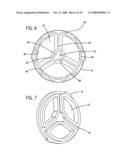 Plumbing valve with undulating disk surface diagram and image