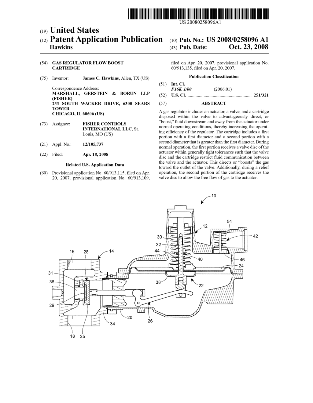 Gas Regulator Flow Boost Cartridge - diagram, schematic, and image 01