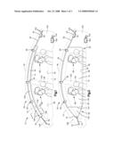 Inflatable curtain module with push-in fastener diagram and image