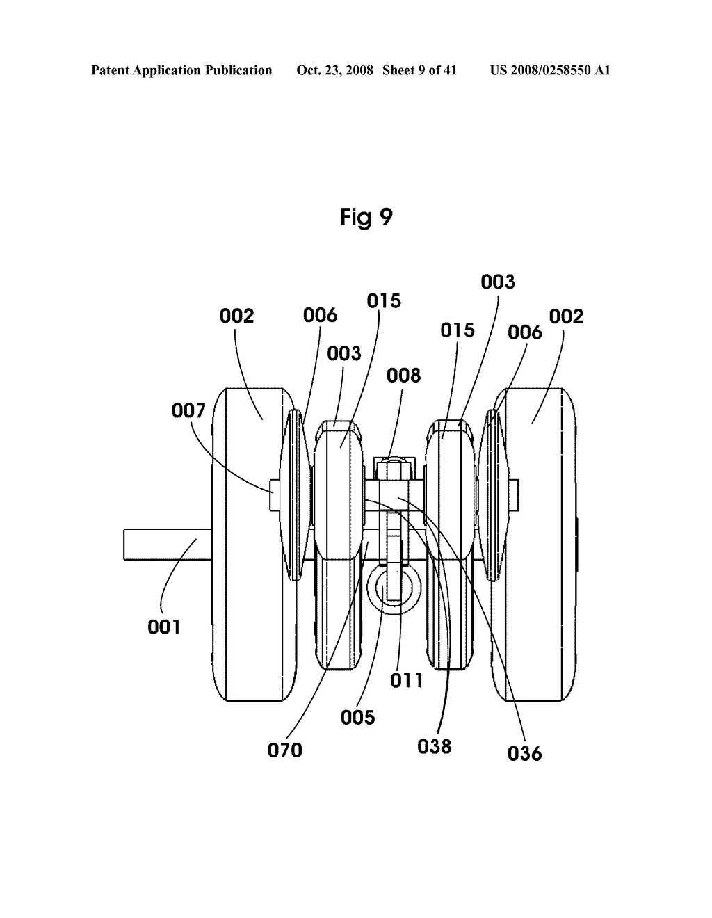 Hybrid Combination of Rubber Track with Road Wheels for a Vehicle - diagram, schematic, and image 10