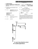 METHOD AND SYSTEM FOR OPEN LAMP PROTECTION diagram and image