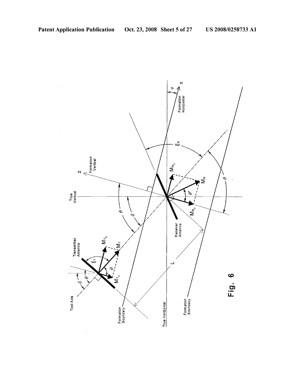 Electromagnetic Wave Resistivity Tool Having a Tilted Antenna for Geosteering Within a Desired Payzone - diagram, schematic, and image 06