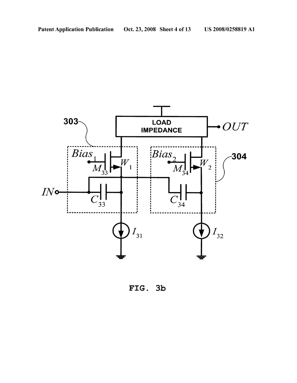 ACTIVE CIRCUIT HAVING IMPROVED LINEARITY USING MULTIPLE GATED TRANSISTOR - diagram, schematic, and image 05