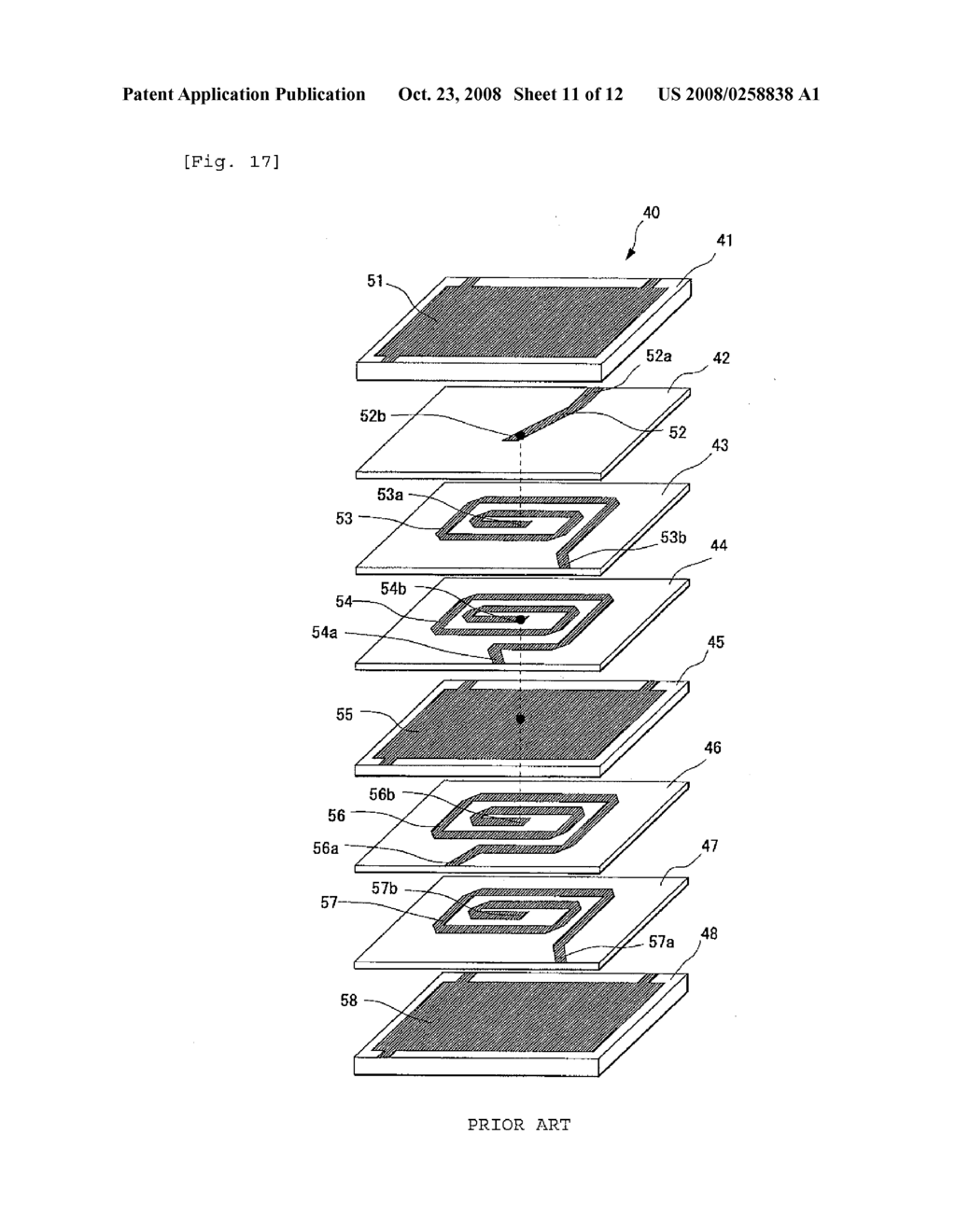 MULTILAYER BALUN, HYBRID INTEGRATED CIRCUIT MODULE, AND MULTILAYER SUBSTRATE - diagram, schematic, and image 12