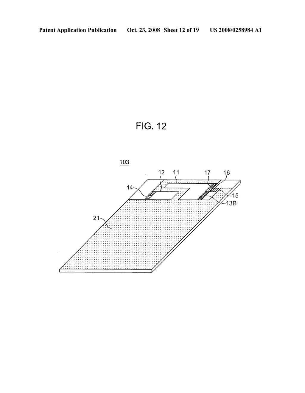 Antenna, and wireless module, wireless unit and wireless apparatus having the antenna - diagram, schematic, and image 13