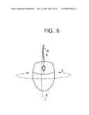 OPTICAL POINTING DEVICE AND METHOD FOR CALCULATING MOTION VALUE IN THE SAME diagram and image