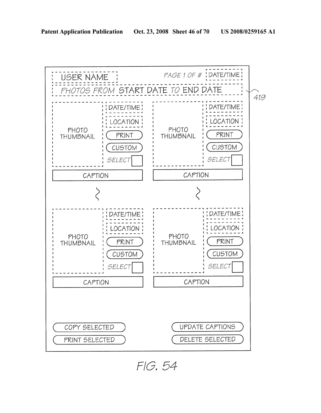 CAMERA HAVING PRINTER FOR PRINTING INTERACTIVE INTERFACES - diagram, schematic, and image 47