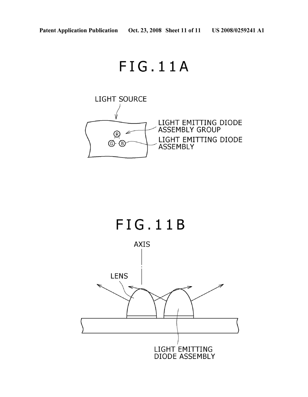 AREA LIGHT SOURCE APPARATUS AND LIQUID CRYSTAL DISPLAY APPARATUS ASSEMBLY - diagram, schematic, and image 12