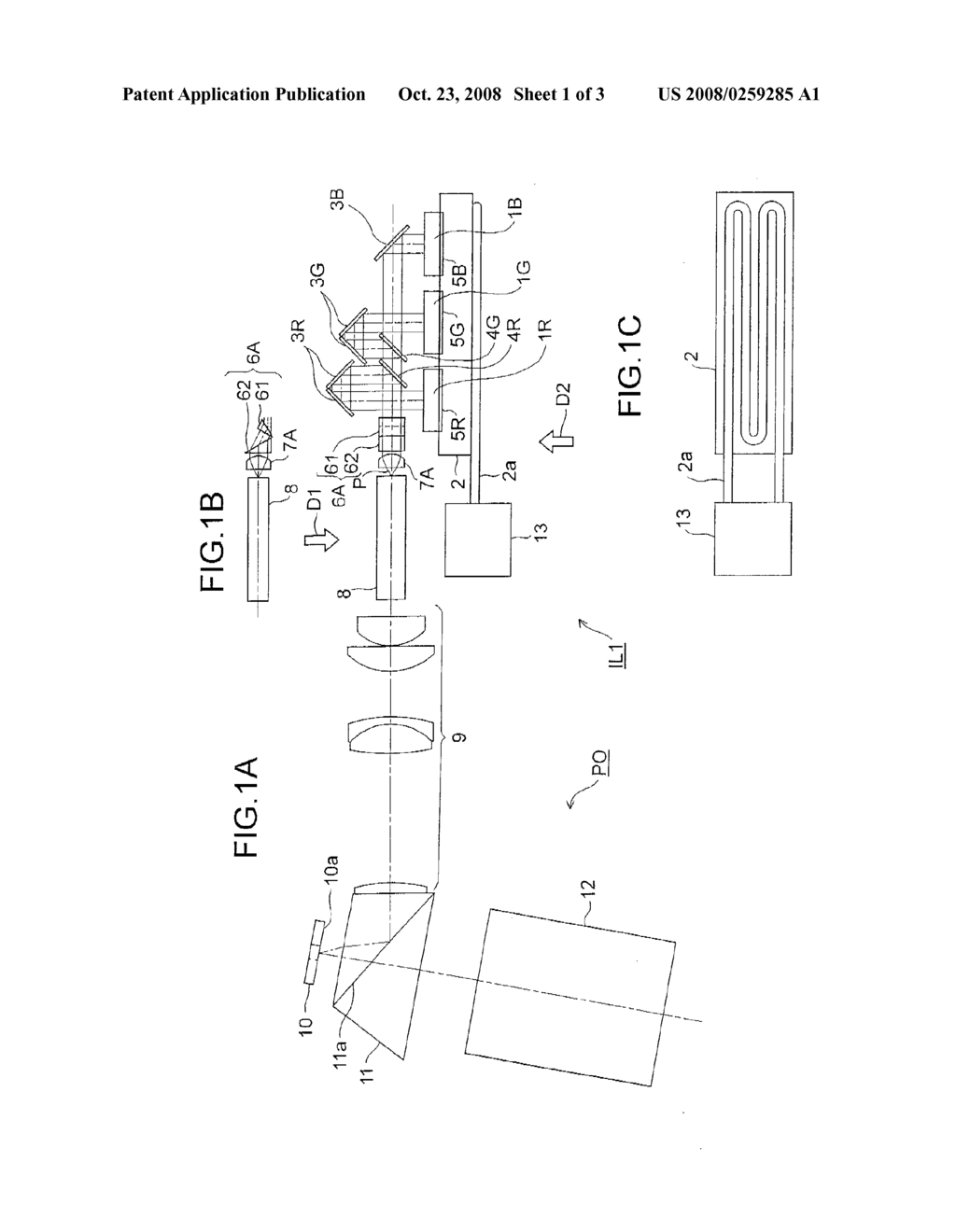 ILLUMINATION OPTICAL SYSTEM AND IMAGE PROJECTION DEVICE - diagram, schematic, and image 02