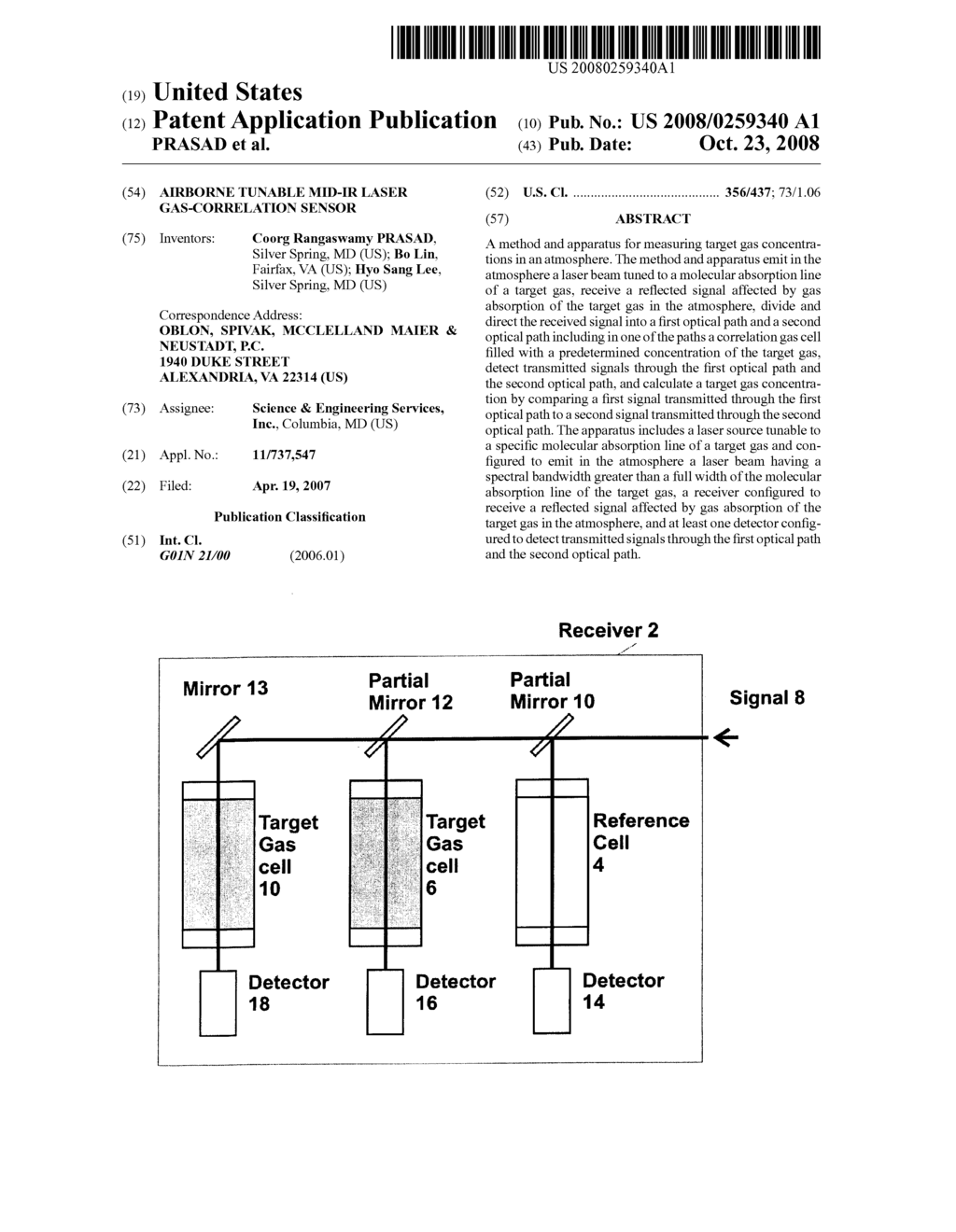 AIRBORNE TUNABLE MID-IR LASER GAS-CORRELATION SENSOR - diagram, schematic, and image 01