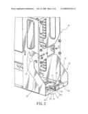 Clasp device for a handle of a power supply diagram and image