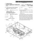 Computer housing shock absorber device for a vibration source frame diagram and image