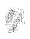 Computer housing shock absorber device for a vibration source frame diagram and image