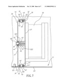 Computer housing shock absorber device for a vibration source frame diagram and image