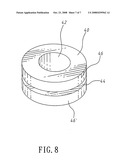 Computer housing shock absorber device for a vibration source frame diagram and image