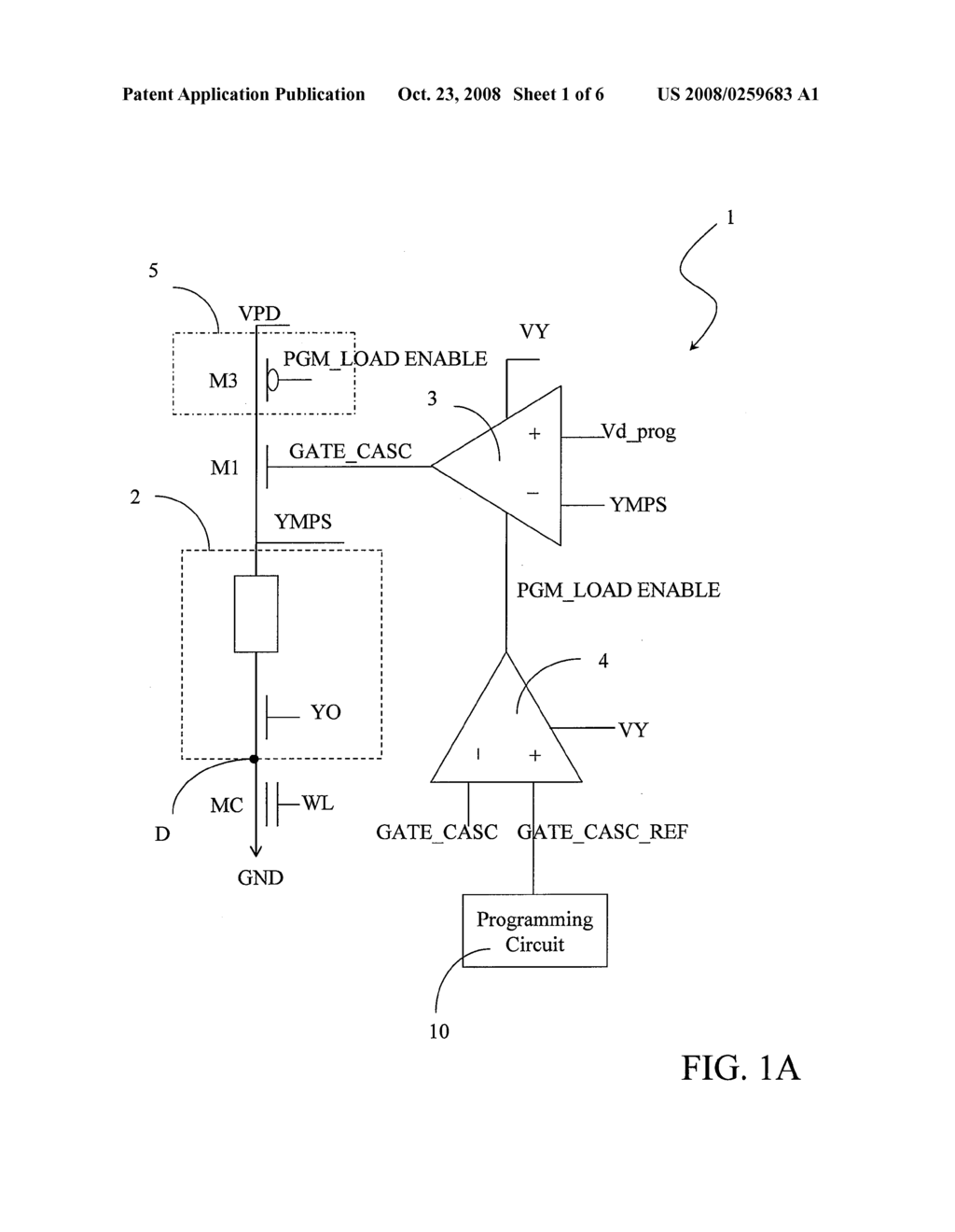 METHOD AND CIRCUIT FOR PROGRAMMING A MEMORY CELL, IN PARTICULAR OF THE NOR FLASH TYPE - diagram, schematic, and image 02