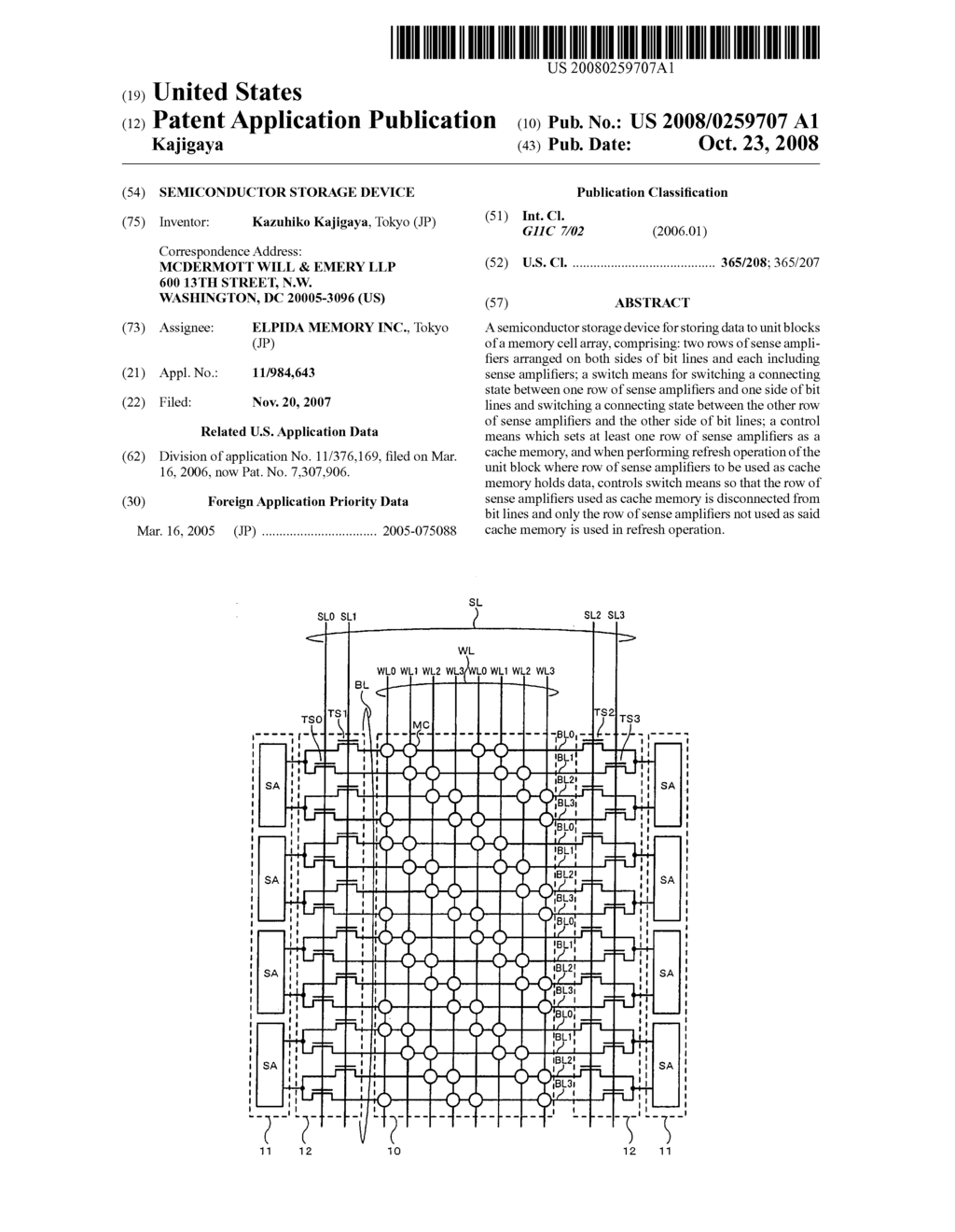 Semiconductor storage device - diagram, schematic, and image 01