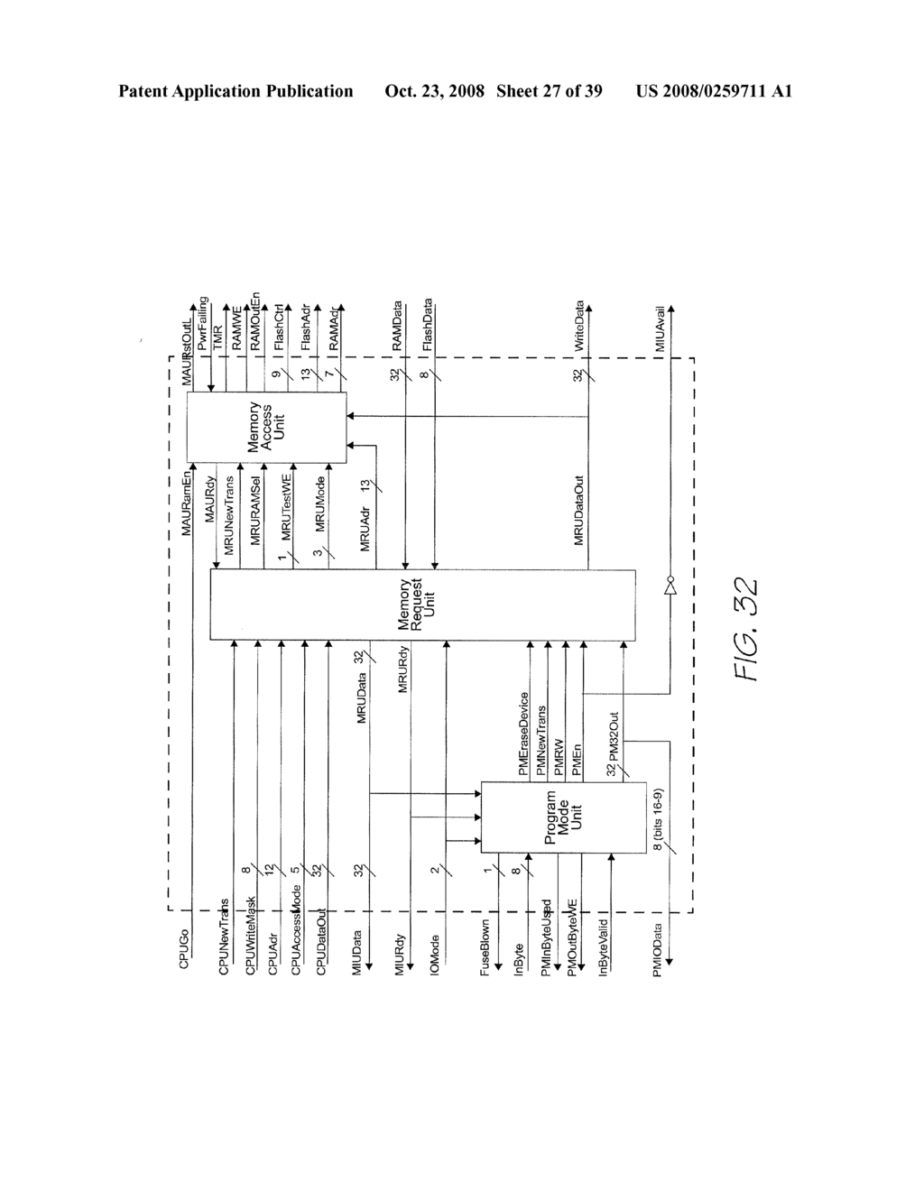 Print Engine Having Authentication Device For Preventing Multi-Word Memory Writing Upon Power Drop - diagram, schematic, and image 28