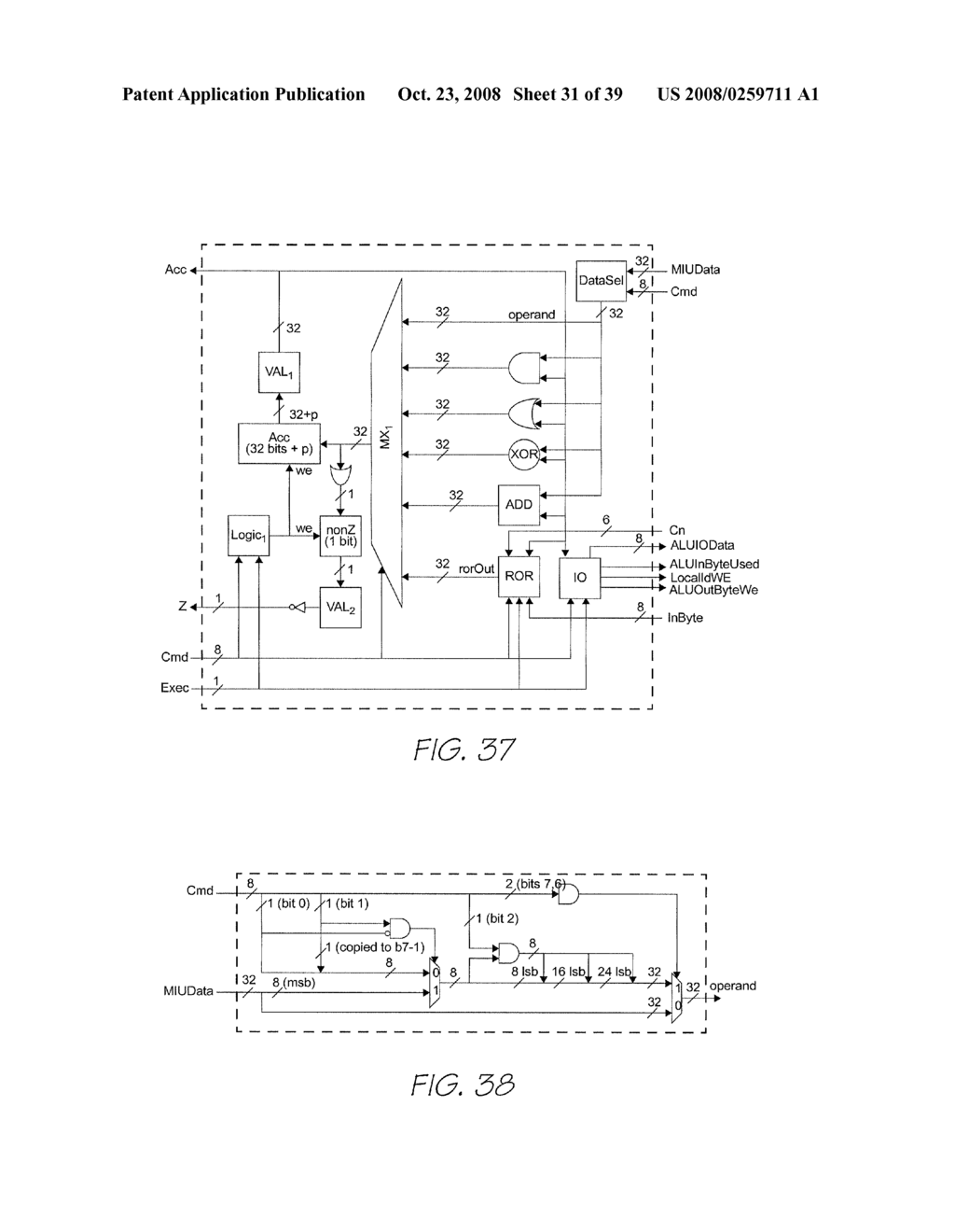 Print Engine Having Authentication Device For Preventing Multi-Word Memory Writing Upon Power Drop - diagram, schematic, and image 32