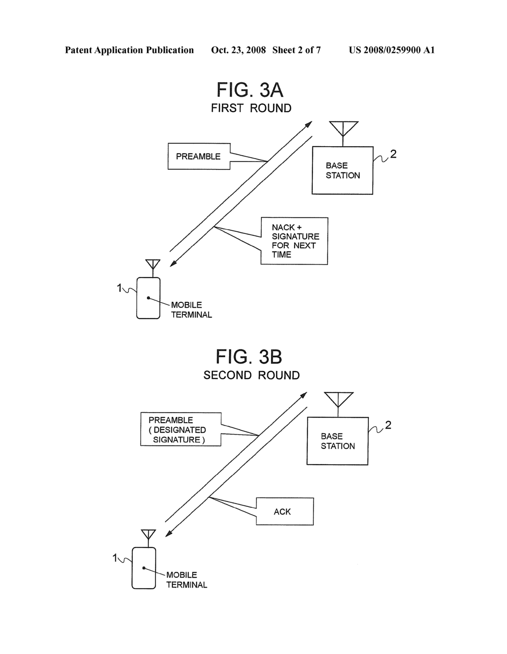 MOBILE WIRELESS COMMUNCATION SYSTEM, BASE STATION, MOBILE TERMINAL AND RANDOM ACCESS CONTROL METHOD USED THEREFOR - diagram, schematic, and image 03