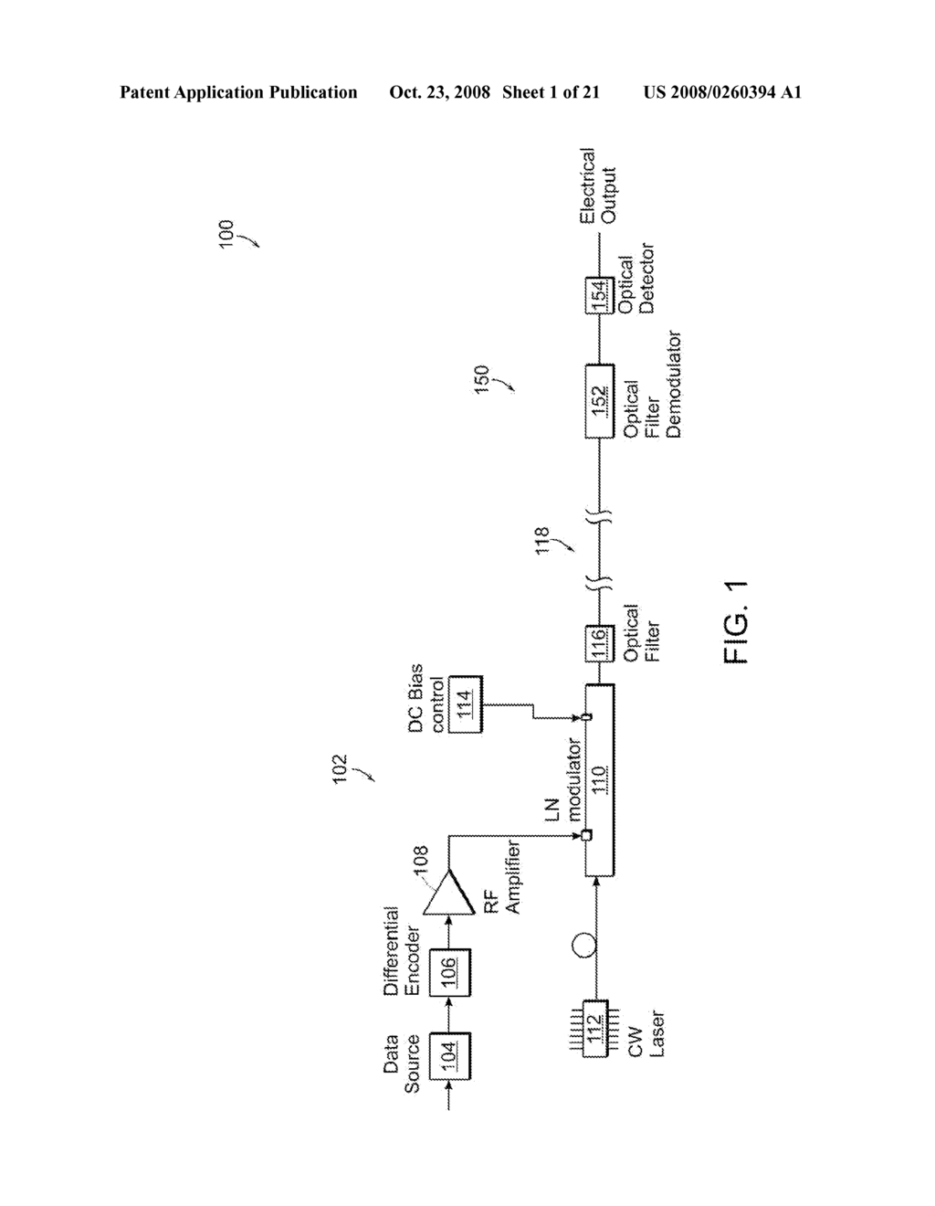 Method and apparatus for dispersion mitigation in optical links - diagram, schematic, and image 02