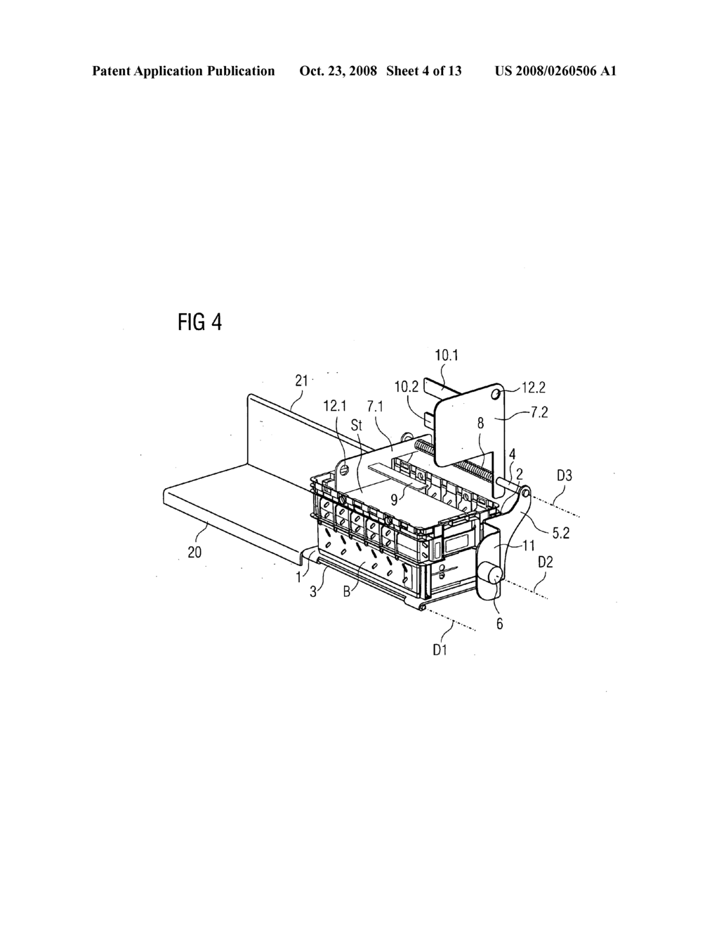 Device for unloading a container - diagram, schematic, and image 05