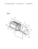 Device for unloading a container diagram and image