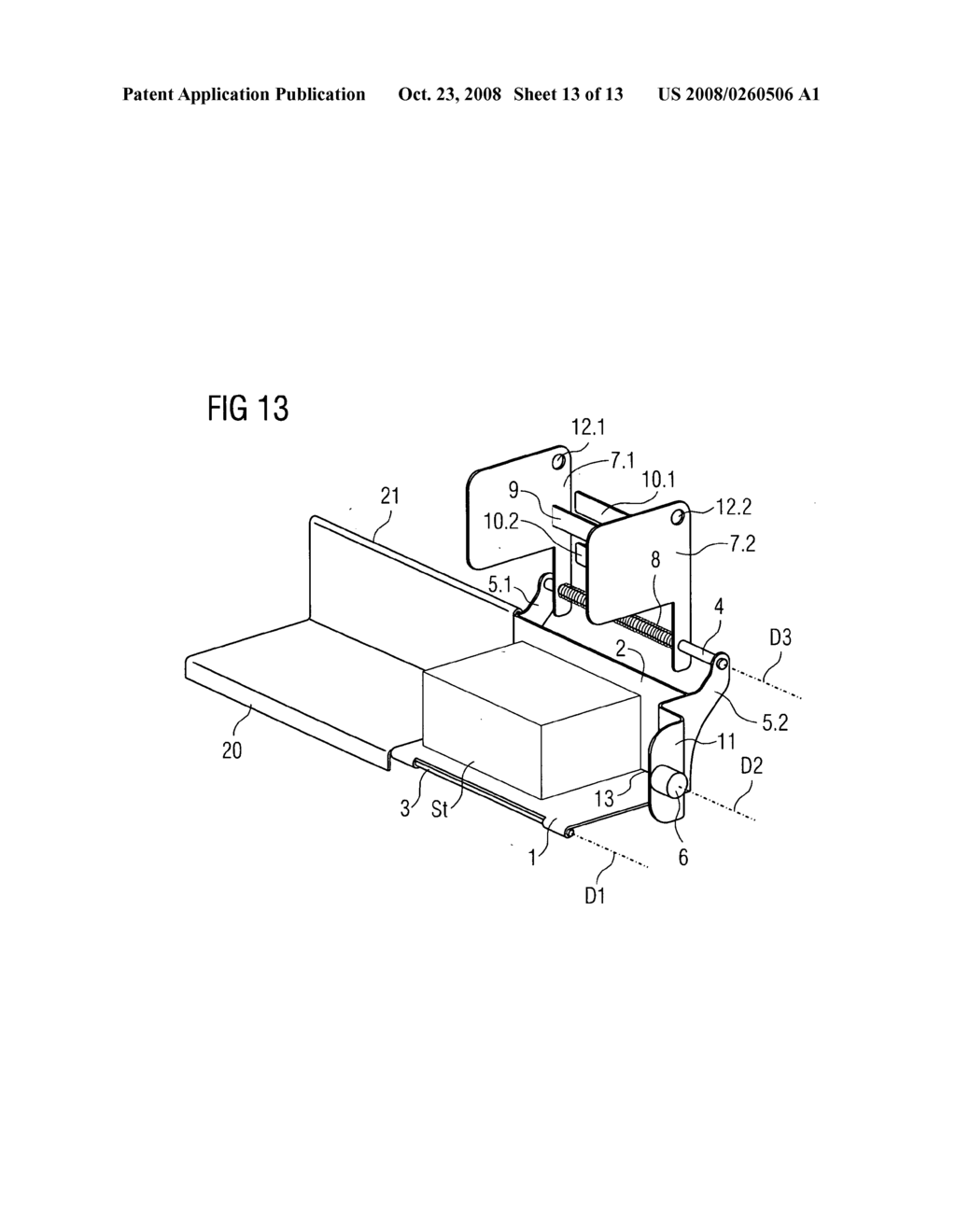 Device for unloading a container - diagram, schematic, and image 14