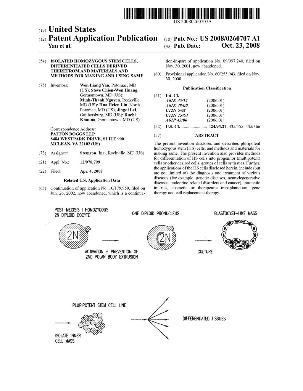 Isolated homozygous stem cells, differentiated cells derived therefrom and materials and methods for making and using same - diagram, schematic, and image 01