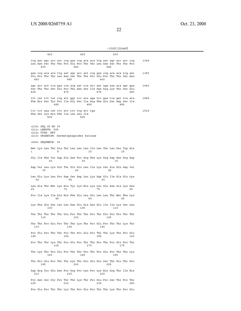 Novel Mite Allergen - diagram, schematic, and image 38