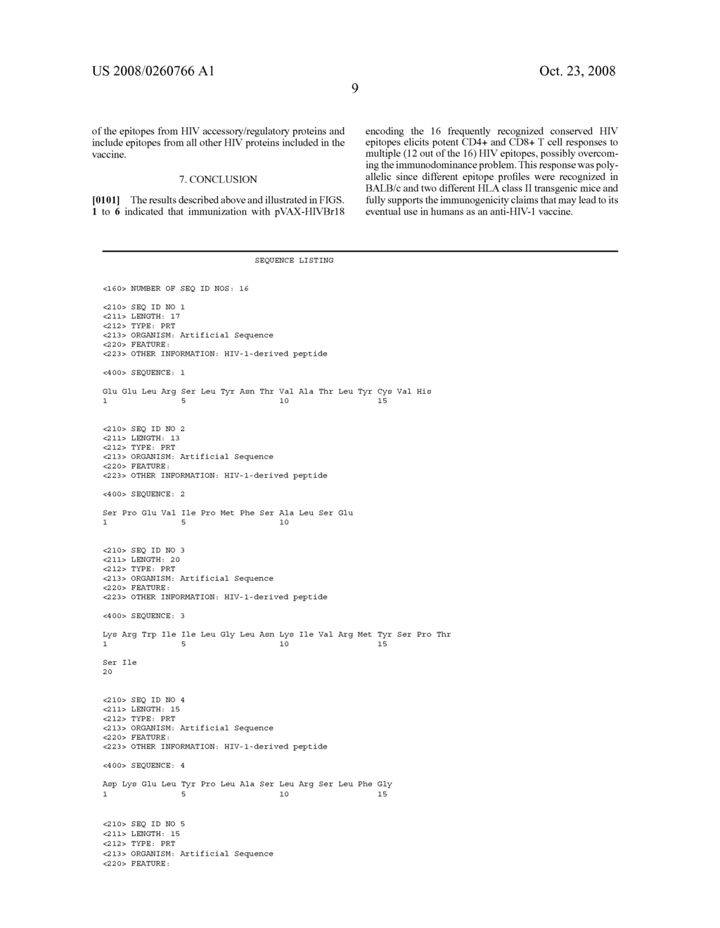 Epitopes, combined epitopes, use of epitopes or their combination, composition, uses of the composition, anti-HIV-1 prophylactic vaccines, therapeutic vaccines, method for the identification of epitopes and methods for treatment and prevention - diagram, schematic, and image 16