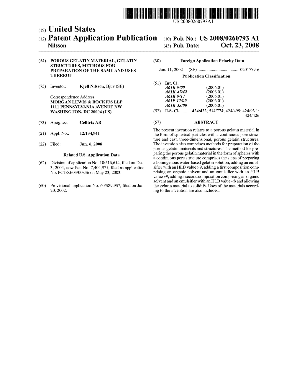 POROUS GELATIN MATERIAL, GELATIN STRUCTURES, METHODS FOR PREPARATION OF THE SAME AND USES THEREOF - diagram, schematic, and image 01