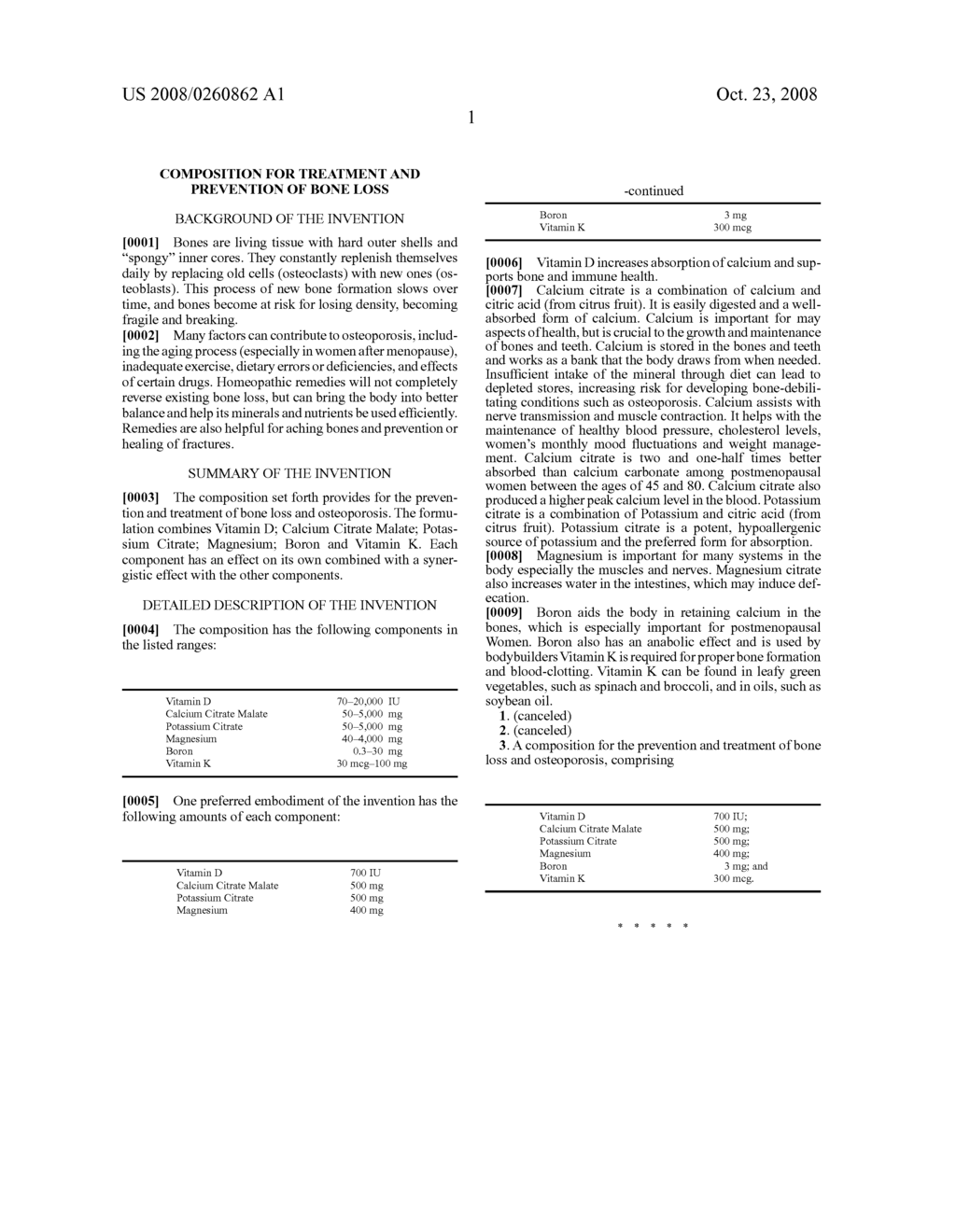 Composition for treatment and prevention of bone loss - diagram, schematic, and image 02