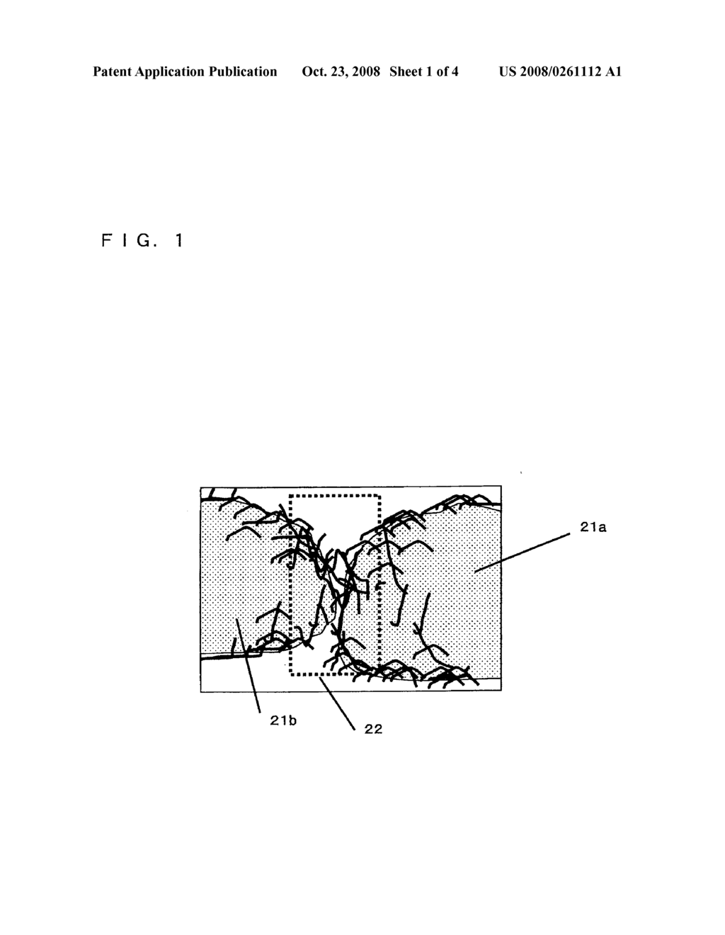 ELECTRODE MATERIAL FOR ELECTROCHEMCIAL DEVICE, METHOD FOR PRODUCING THE SAME, ELECTRODE USING THE ELECTRODE MATERIAL, AND ELECTROCHEMICAL DEVICE USING THE ELECTRODE MATERIAL - diagram, schematic, and image 02