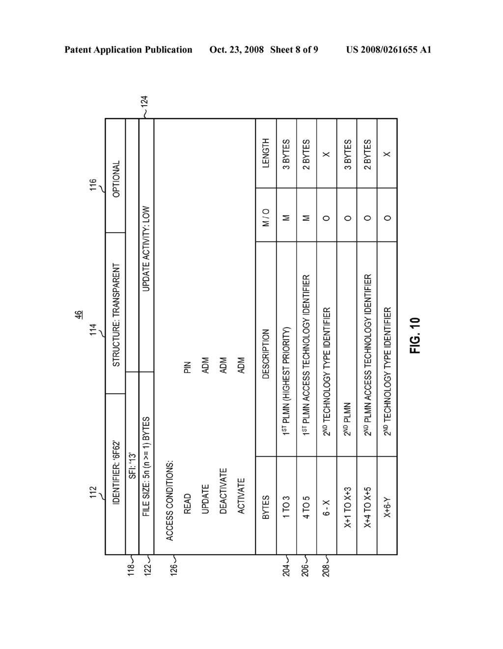 APPARATUS, AND ASSOCIATED METHOD, FOR FACILITATING NETWORK SELECTION USING ACCESS TECHNOLOGY INDICATOR - diagram, schematic, and image 09