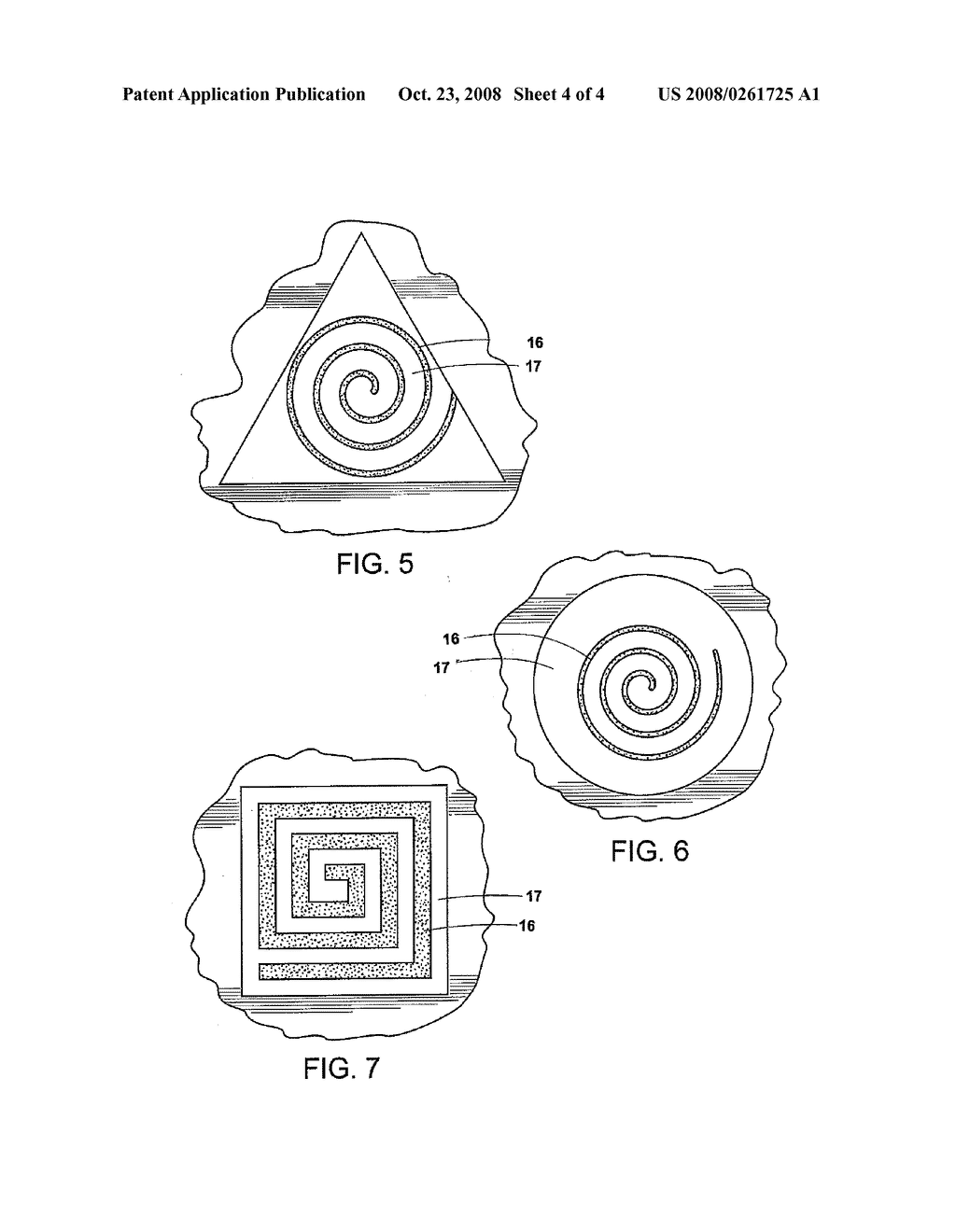 GOLF BALL DIMPLES WITH SPIRAL DEPRESSIONS - diagram, schematic, and image 05