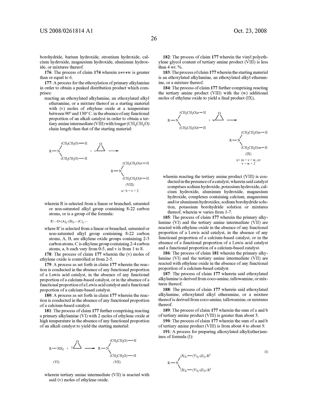 Alkoxylated Alkylamines/Alkyl Ether Amines With Peaked Distribution - diagram, schematic, and image 27