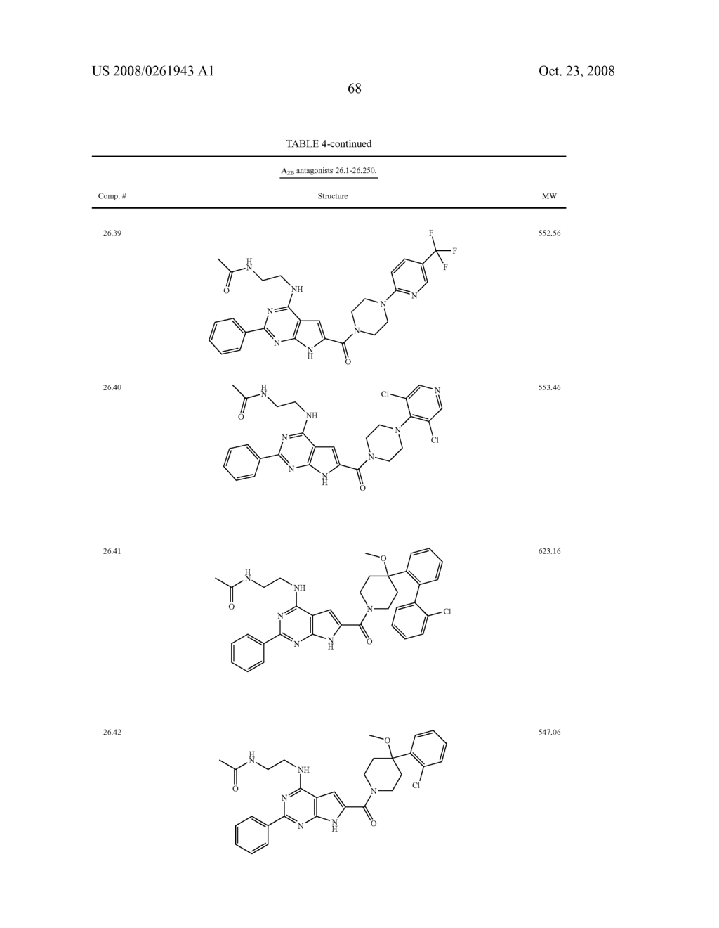 PYRROLOPYRIMIDINE A2B SELECTIVE ANTAGONIST COMPOUNDS, THEIR SYNTHESIS AND USE - diagram, schematic, and image 69