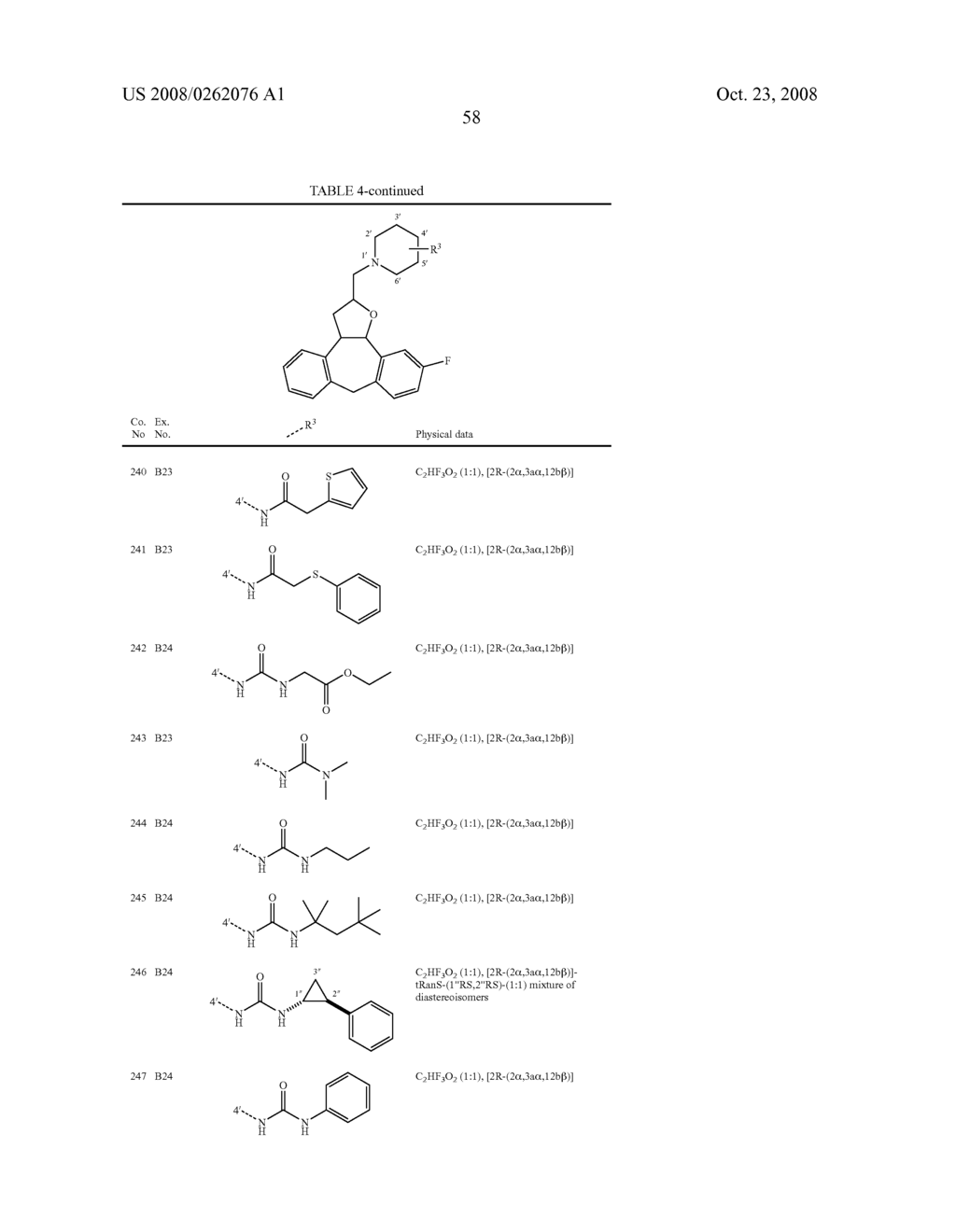 Novel Tetracyclic Tetrahydrofuran Derivatives Containing Cyclic Amine Side Chain - diagram, schematic, and image 59