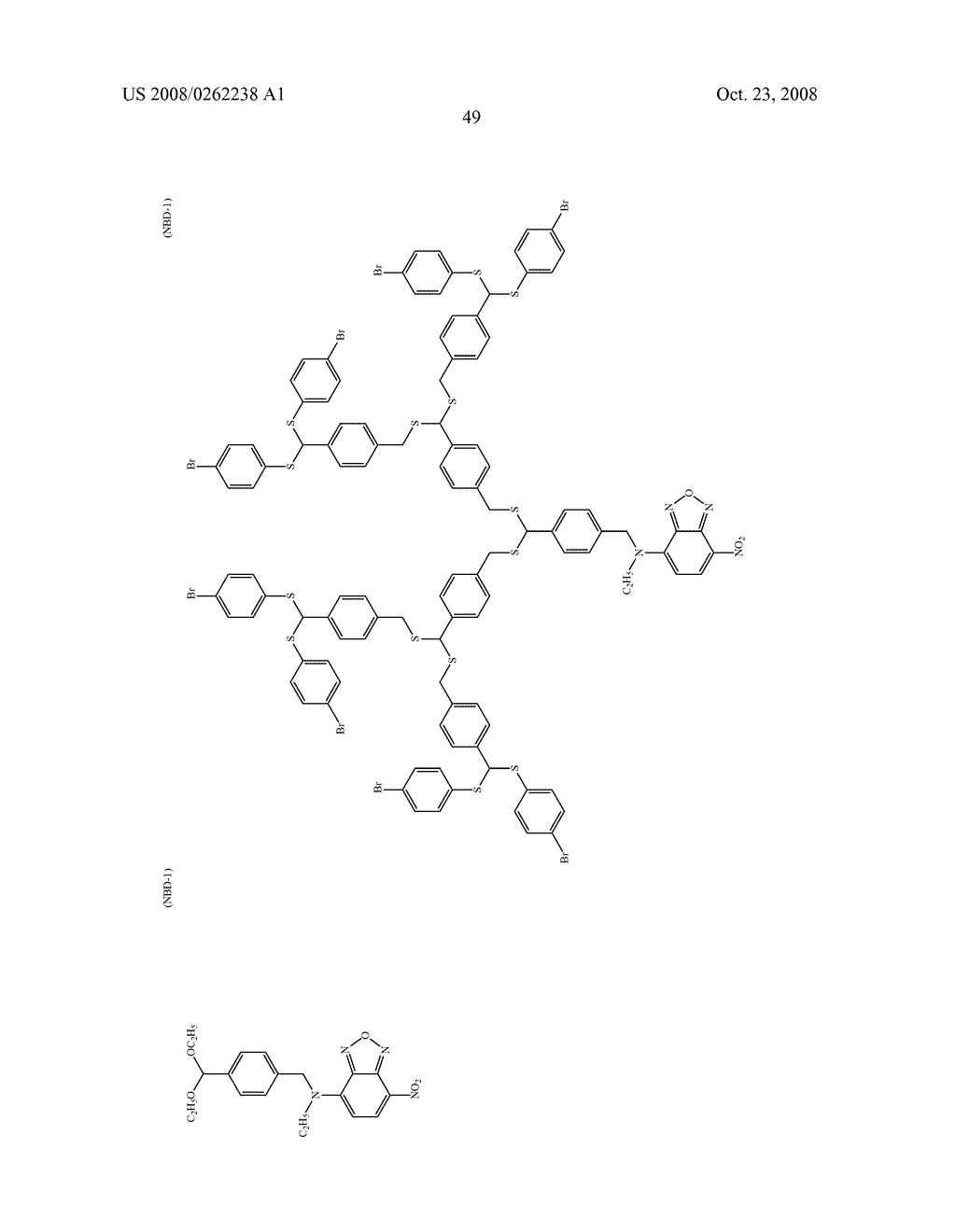 Dendron and Dendrimer, Method of Producing the Same, and Method of Producing a Thioacetal Compound - diagram, schematic, and image 50