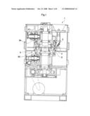 Control unit for powder material compression molding machine diagram and image