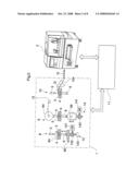 Control unit for powder material compression molding machine diagram and image