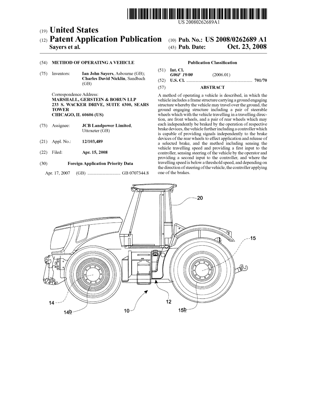 Method of Operating A Vehicle - diagram, schematic, and image 01