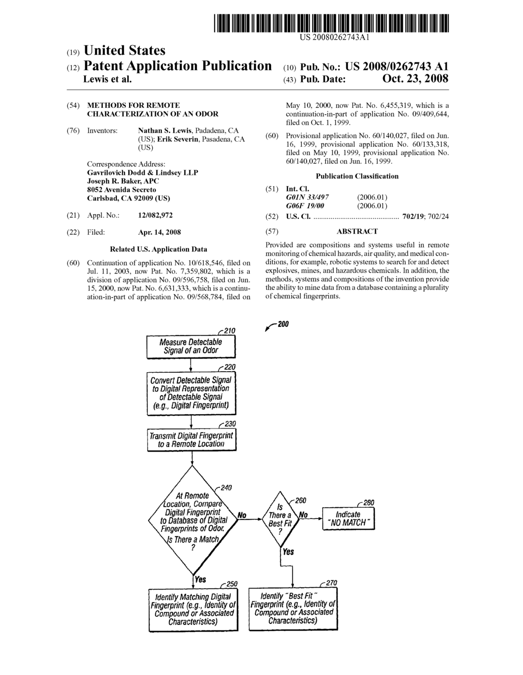 Methods for remote characterization of an odor - diagram, schematic, and image 01