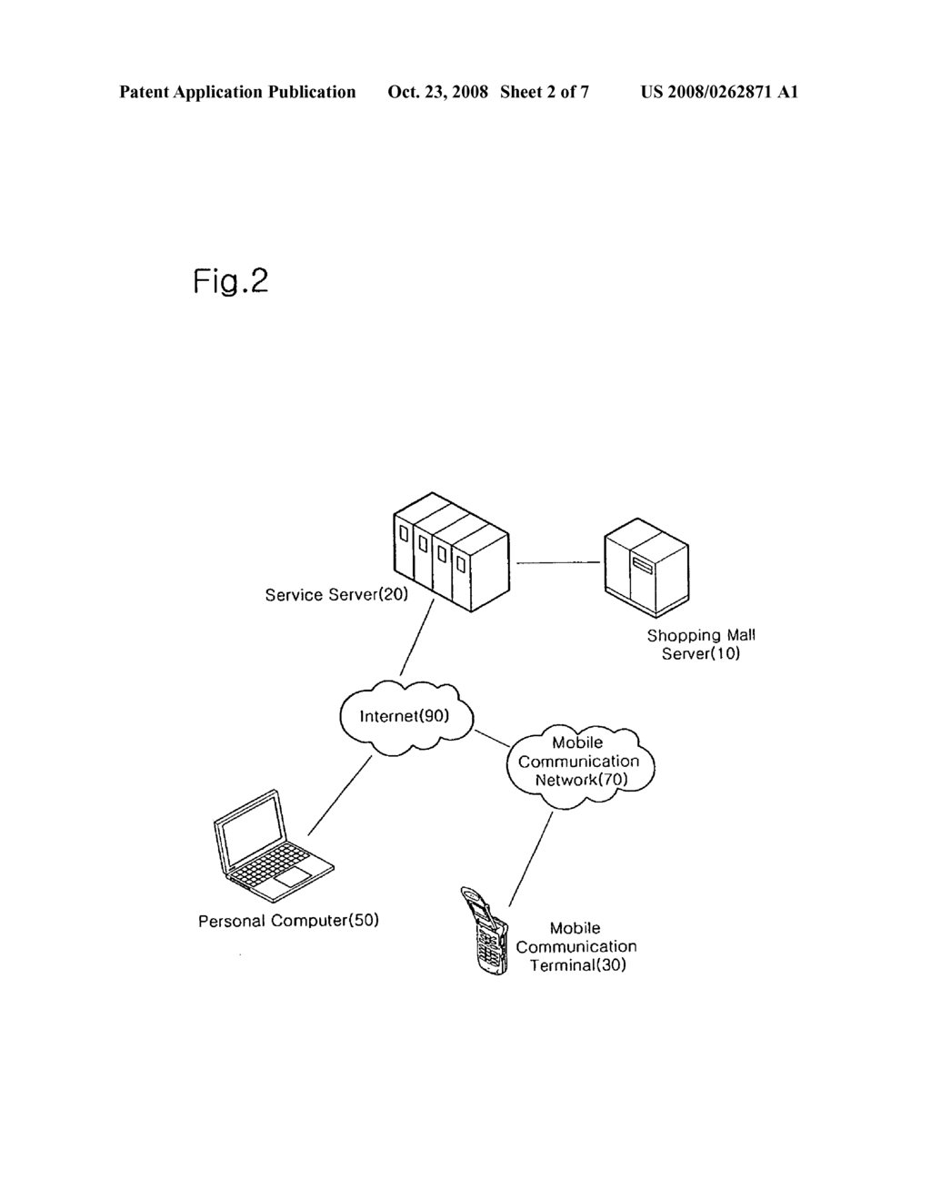 Electronic commerce method over wireline/wireless network environments - diagram, schematic, and image 03