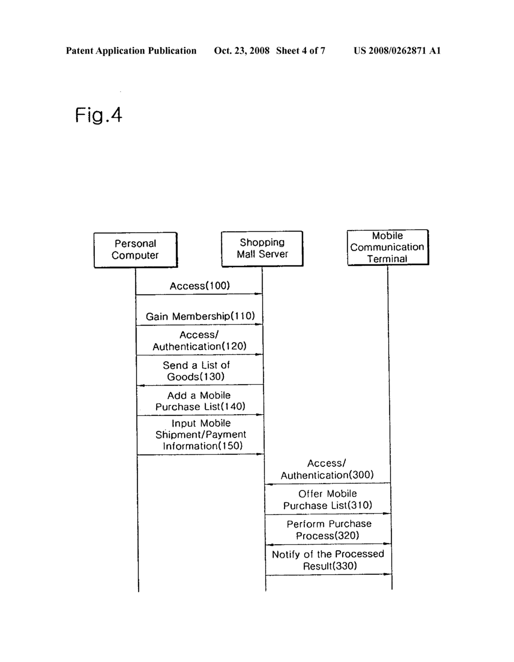 Electronic commerce method over wireline/wireless network environments - diagram, schematic, and image 05