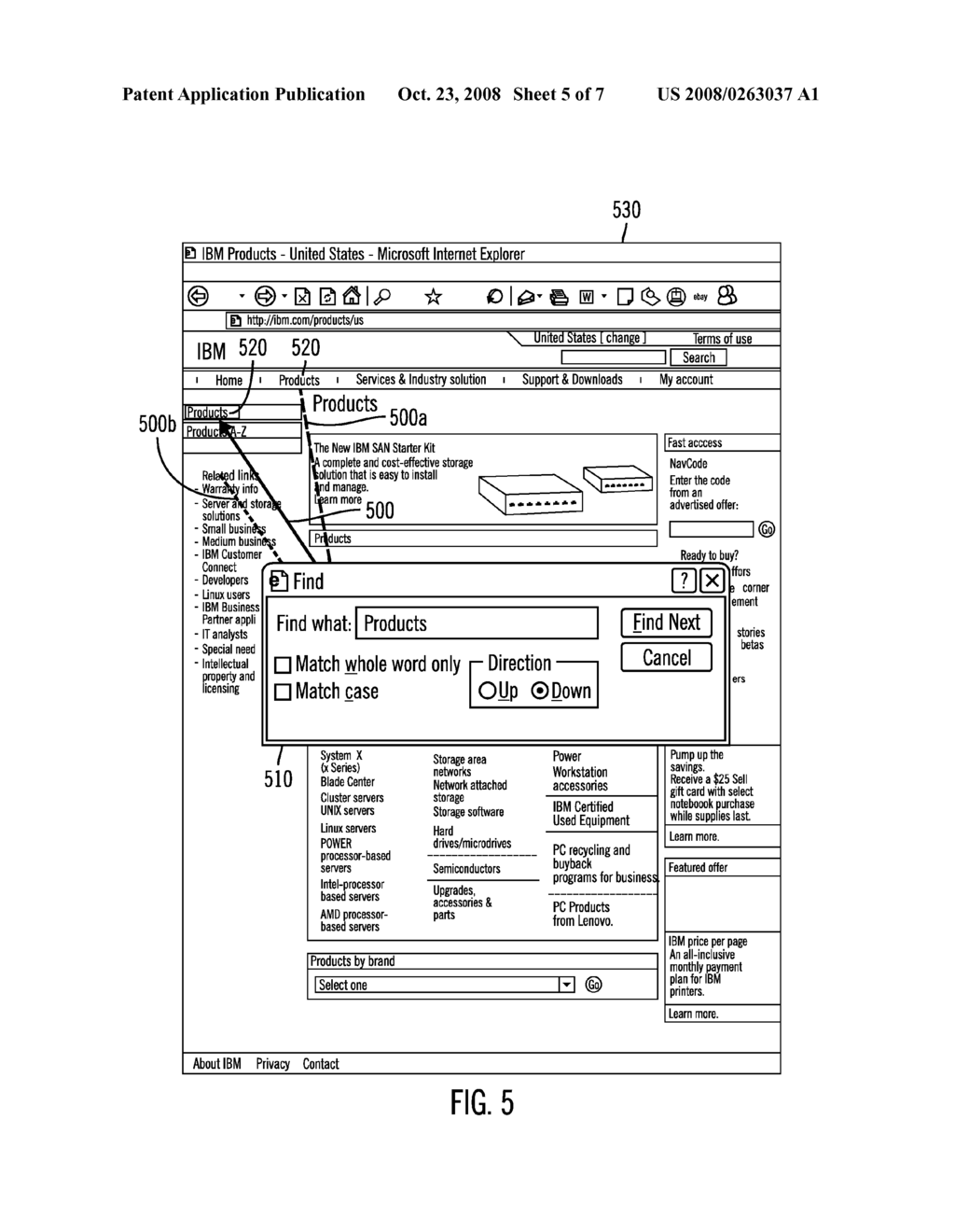 METHOD AND APPARATUS FOR INDICATING CONTENT SEARCH RESULTS - diagram, schematic, and image 06