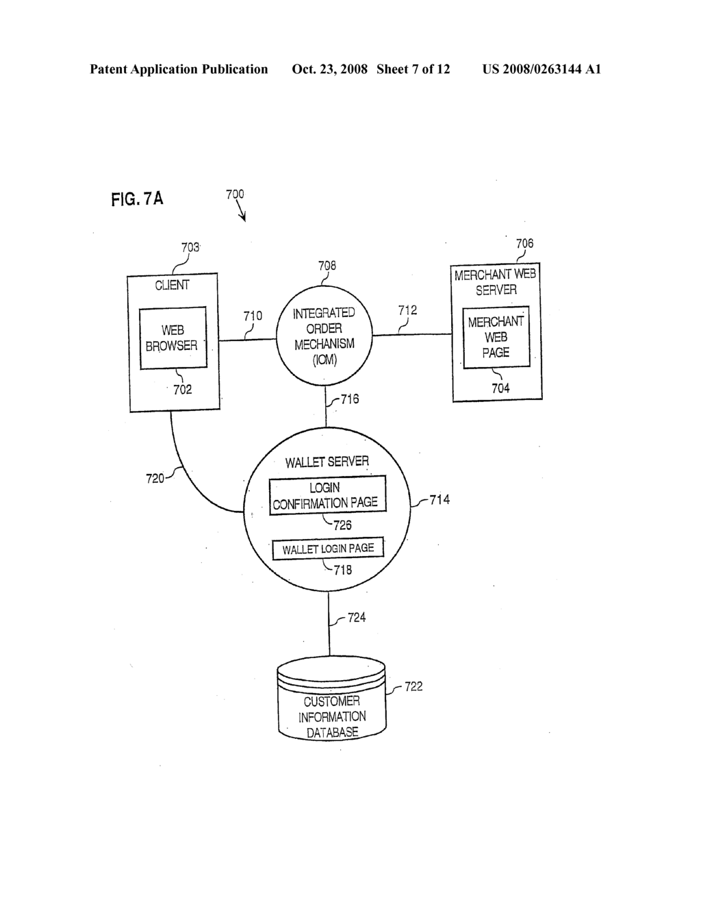 PRE-FILLING ORDER FORMS FOR TRANSACTIONS OVER A COMMUNICATIONS NETWORK - diagram, schematic, and image 08