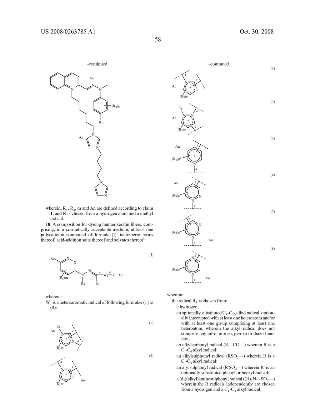 Polycationic monochromophoric hydrazone compounds, dye compositions comprising such polycationic compounds and dyeing process using them - diagram, schematic, and image 59